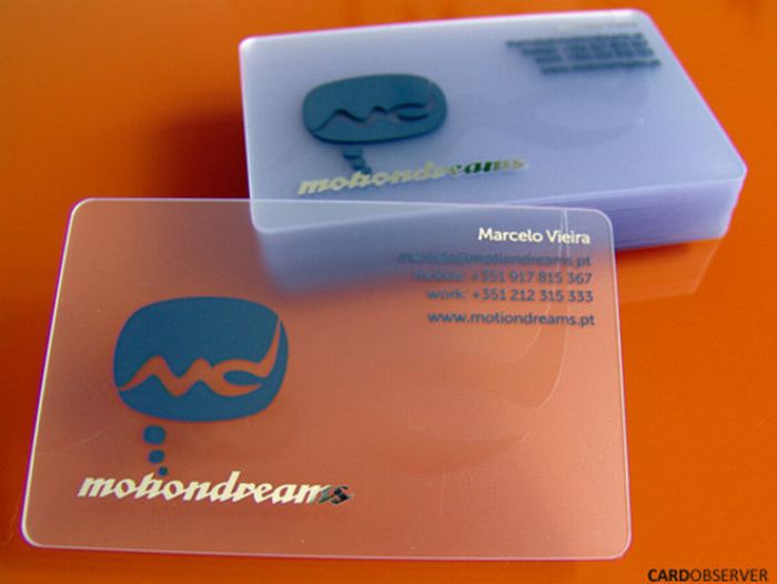 Transparent Business Cards (40 pics)