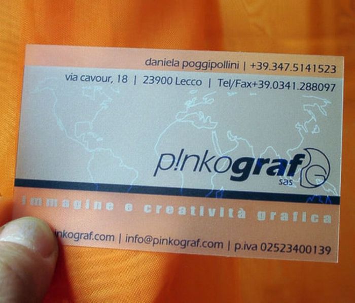 Transparent Business Cards (40 pics)