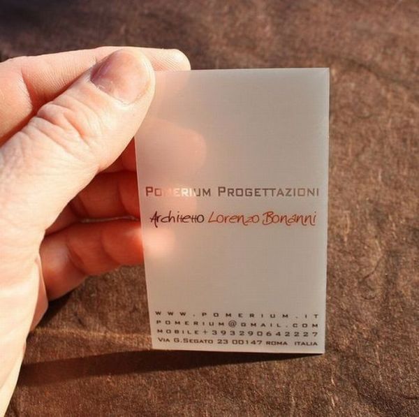 Transparent Business Cards (40 pics)