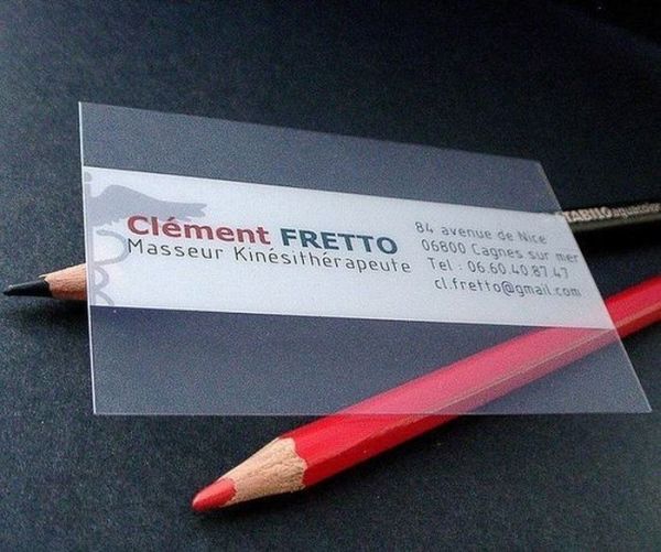 Transparent Business Cards (40 pics)