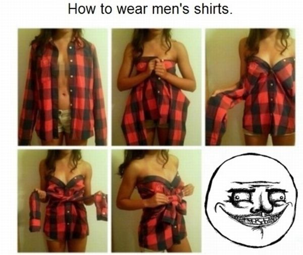 How To Wear Men's Shirts Rebuttal (8 pics)