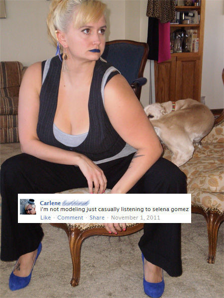 Funny Lady Posing on Facebook (6 pics)