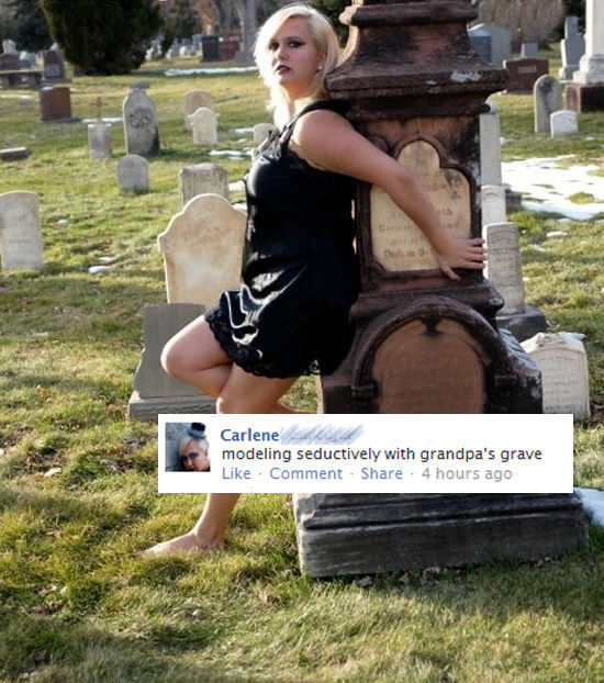 Funny Lady Posing on Facebook (6 pics)
