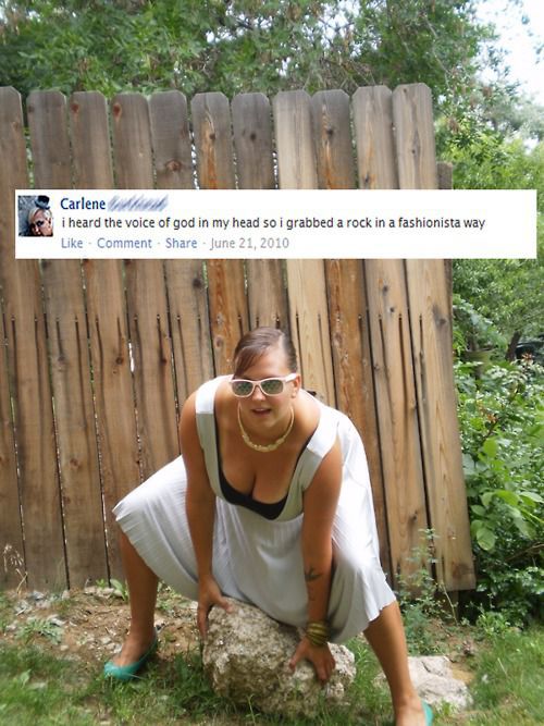 Funny Lady Posing on Facebook (6 pics)