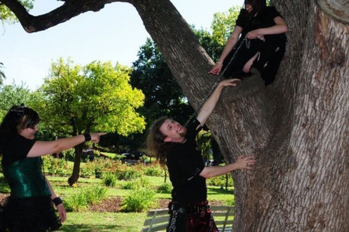 Goths Sitting on Trees (39 pics)