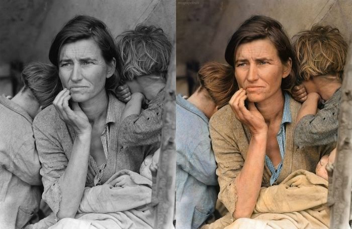 Classic Black and White Photos in Color (33 pics)
