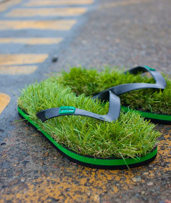 Grass Flip Flops (5 pics)