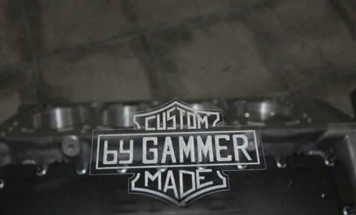 Custom V-Engine Glass Table (15 pics)