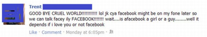 The Most Unforgivable Facebook Statuses (35 pics)