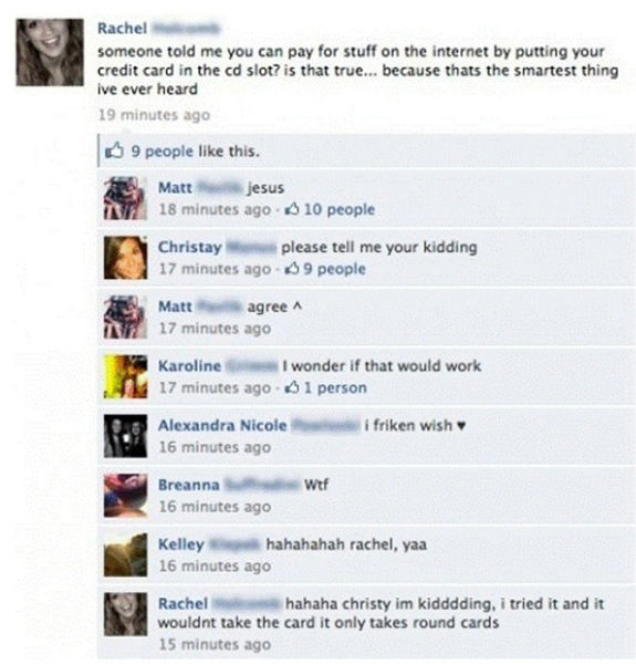 The Most Unforgivable Facebook Statuses (35 pics)