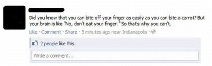 The Most Unforgivable Facebook Statuses (35 pics)
