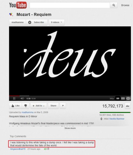 Funny Youtube Comments. Part 2 (19 pics + 2 gifs)