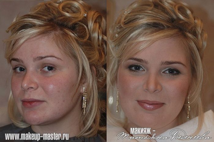 Russian Girls With and Without Makeup (42 pics)