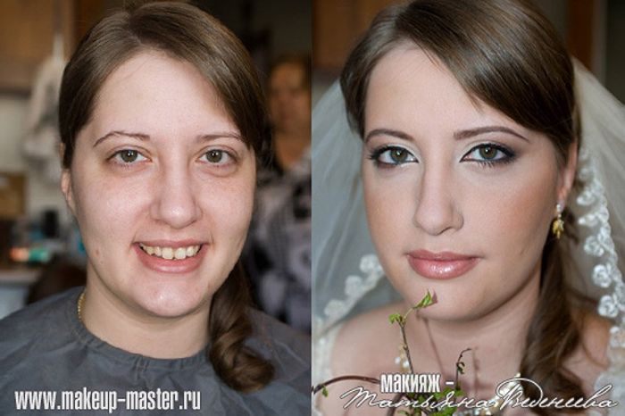 Russian Girls With and Without Makeup (42 pics)