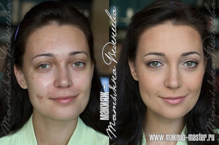 Russian Girls With and Without Makeup (42 pics)