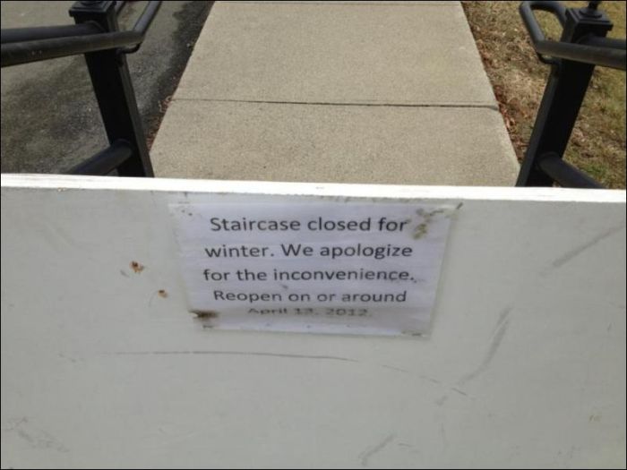 Closed Staircase (2 pics)