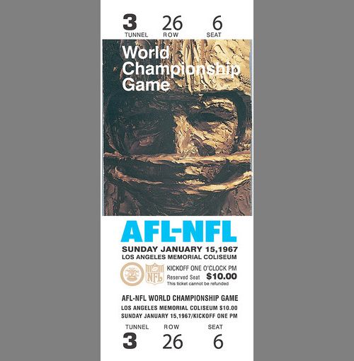 Every Super Bowl Ticket Ever (46 pics)