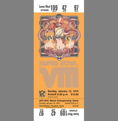 Every Super Bowl Ticket Ever (46 pics)