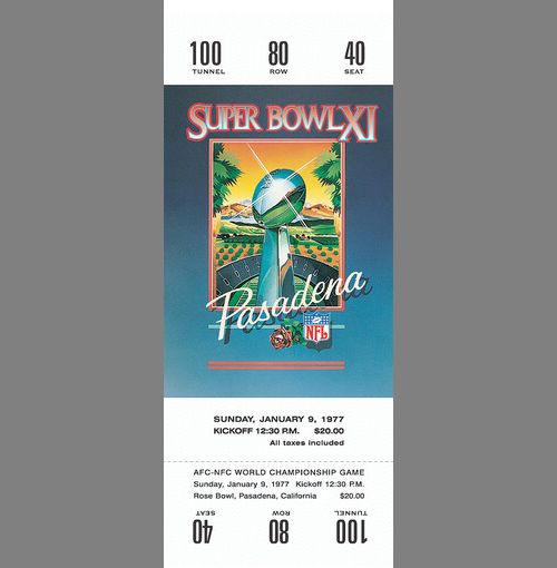 Every Super Bowl Ticket Ever (46 pics)