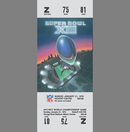 Every Super Bowl Ticket Ever (46 pics)