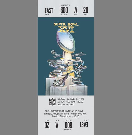 Every Super Bowl Ticket Ever (46 pics)