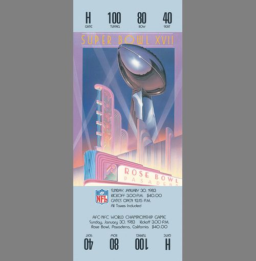 Every Super Bowl Ticket Ever (46 pics)