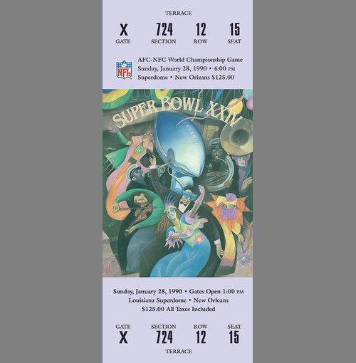 Every Super Bowl Ticket Ever (46 pics)