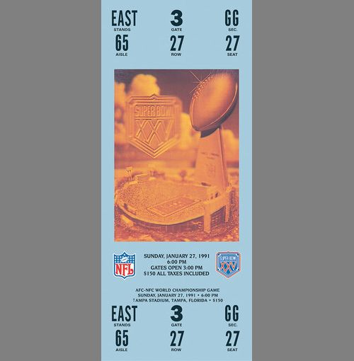 Every Super Bowl Ticket Ever (46 pics)