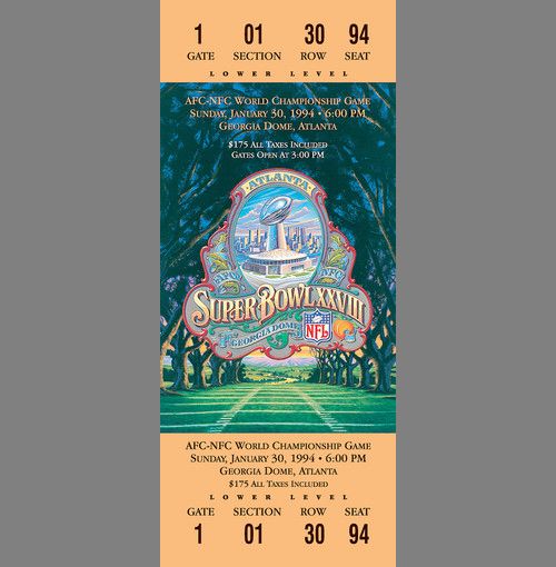 Every Super Bowl Ticket Ever (46 pics)