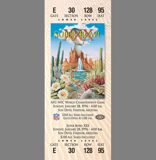 Every Super Bowl Ticket Ever (46 pics)