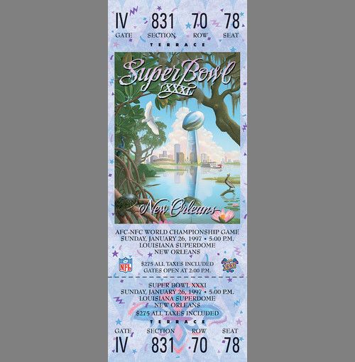 Every Super Bowl Ticket Ever (46 pics)