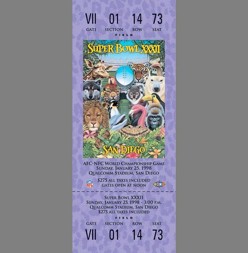 Every Super Bowl Ticket Ever (46 pics)