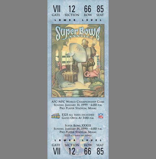 Every Super Bowl Ticket Ever (46 pics)
