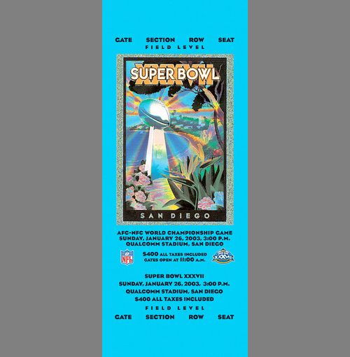 Every Super Bowl Ticket Ever (46 pics)