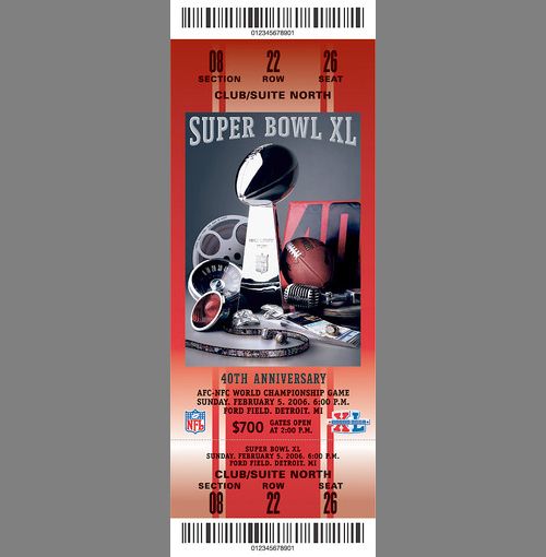 Every Super Bowl Ticket Ever (46 pics)