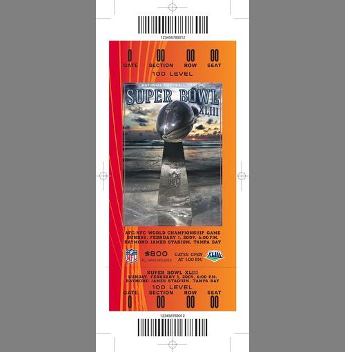 Every Super Bowl Ticket Ever (46 pics)