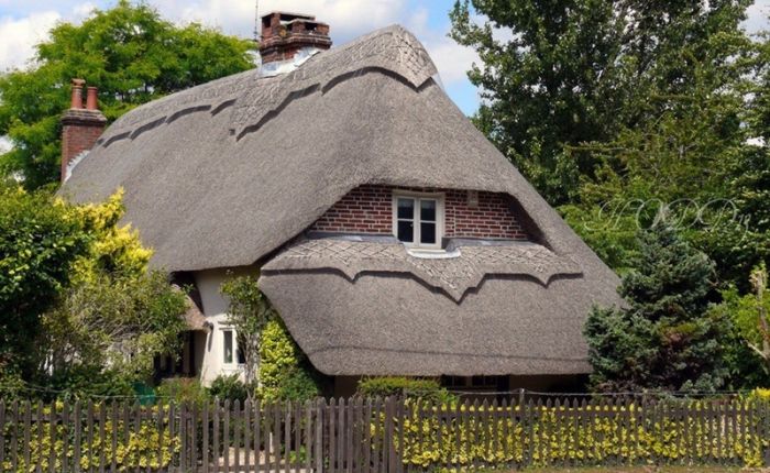 history of thatched roofs