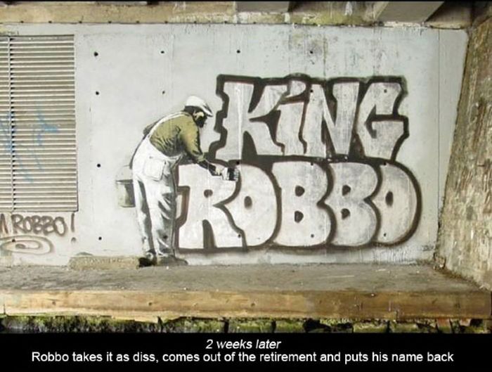Banksy vs. Robbo (12 pics)