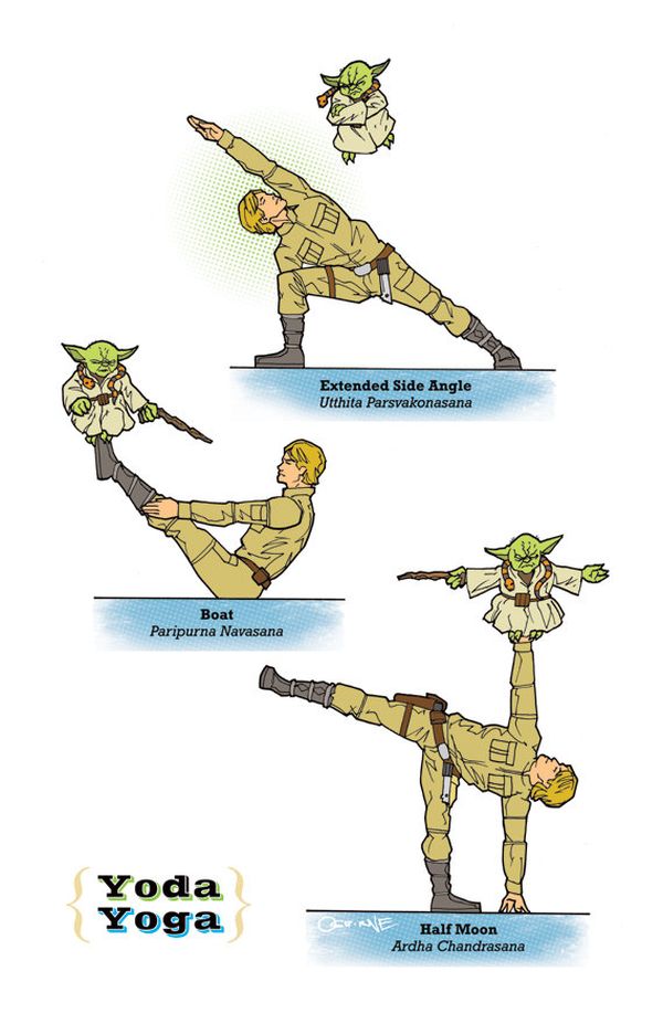 Star Wars Yoga Poses (6 pics)
