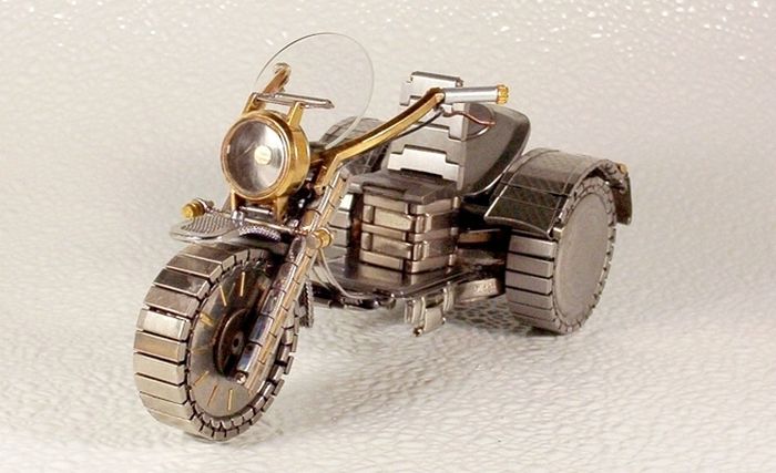 Awesome Bikes Made Out Of Old Watches (37 pics)
