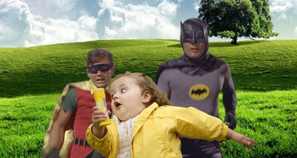 Batman Running Away From Almost Everything (48 gifs)