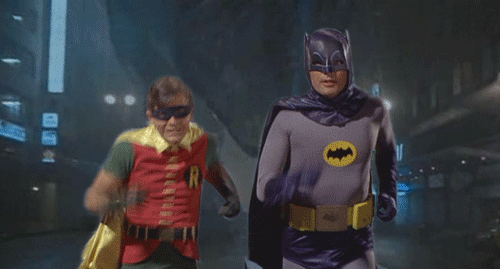 Batman Running Away From Almost Everything (48 gifs)