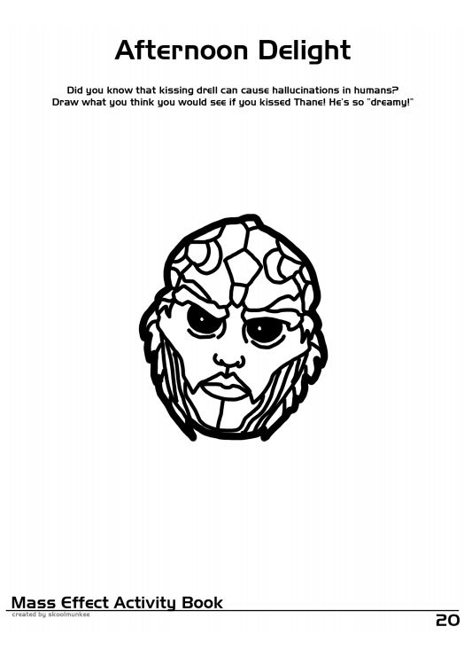 Download Mass Effect Coloring and Activity Book (30 pics)