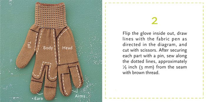 How to Turn a Glove into a Chipmunk (10 pics)