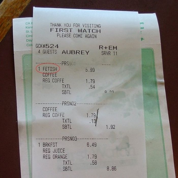 Odd Receipts (35 pics)