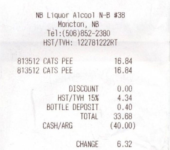 Odd Receipts (35 pics)