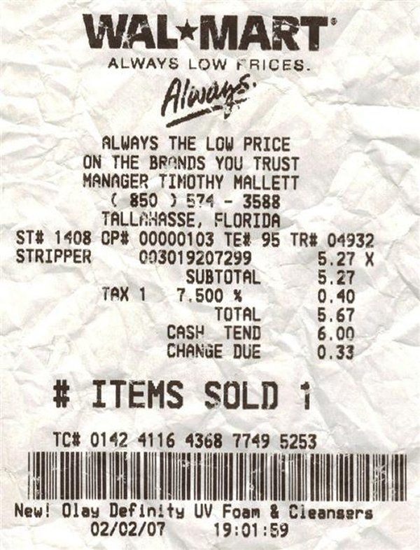 Odd Receipts (35 pics)