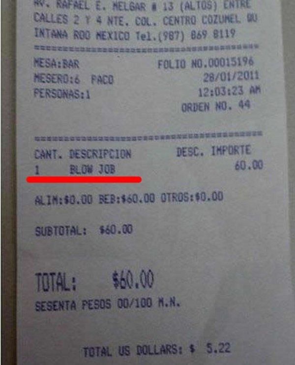 Odd Receipts (35 pics)