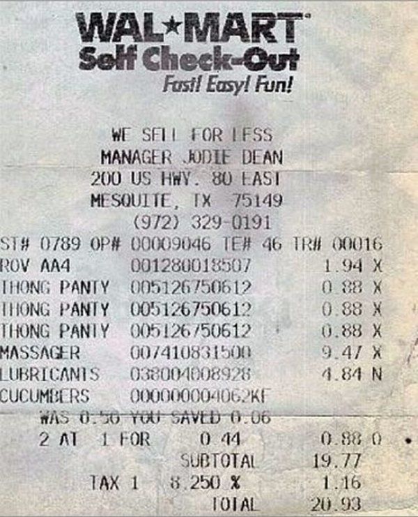 Odd Receipts (35 pics)