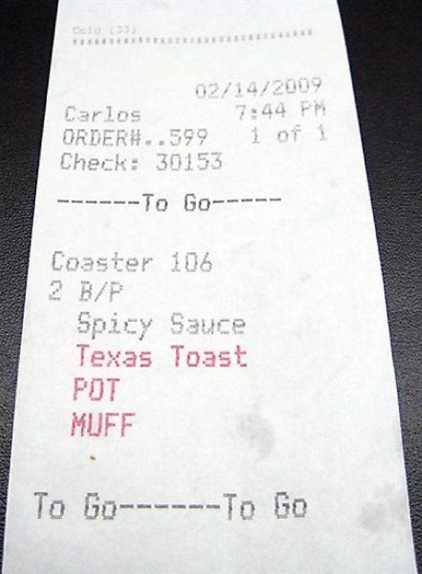 Odd Receipts (35 pics)